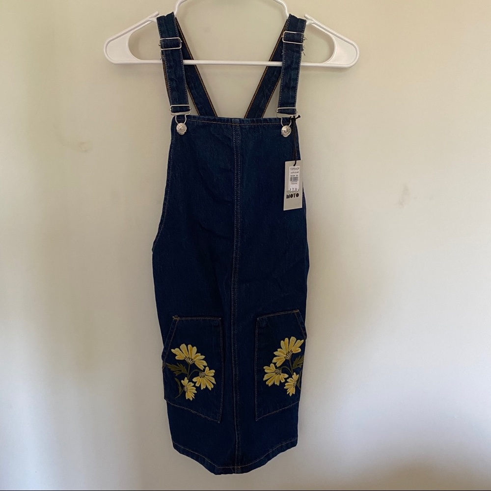 NWT Topshop Floral Overall Dress